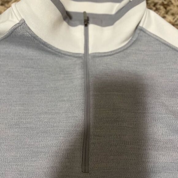 Nike Golf Sweatshirt Mens Size XL Gray 1/4 Zip Dri-Fit Wool Blend 509095-047 - Picture 3 of 8